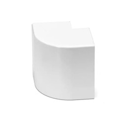 Kolanko zewnętrzne kwadratowe PVC 60x40 mm białe 4 sztuki