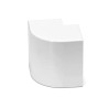 Kolanko zewnętrzne kwadratowe PVC 60x40 mm białe 4 sztuki