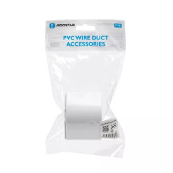 Kolanko zewnętrzne kwadratowe PVC 60x40 mm białe 4 sztuki