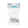 Kolanko zewnętrzne kwadratowe PVC 60x40 mm białe 4 sztuki