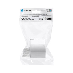 Kolanko zewnętrzne kwadratowe PVC 60x40 mm białe 4 sztuki