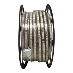 Taśma LED 230V 7W/m czerwona 50m szeroka 14mm wodoodporna IP65