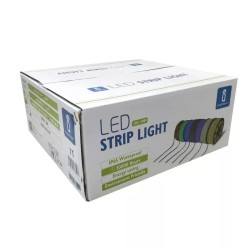 Taśma LED 230V 7W/m czerwona 50m szeroka 14mm wodoodporna IP65