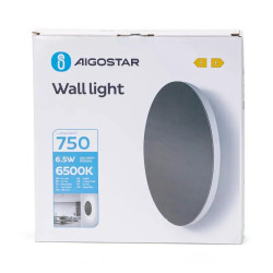 Kinkiet LED 6,5W czarny zimna barwa 6500K 750lm do montażu ściennego