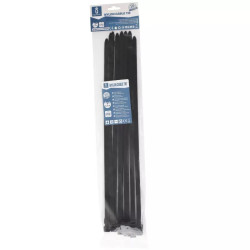 Opaski zaciskowe nylonowe 7,2x350 mm czarne 20 sztuk