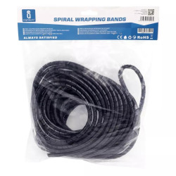 Peszel spirala osłonowa na kable 6 mm czarna długość 10 m z PE