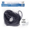 Peszel spirala osłonowa na kable 6 mm czarna długość 10 m z PE