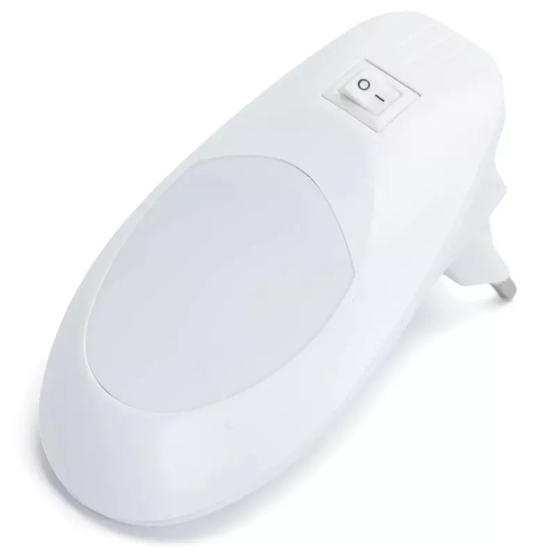 Lampka nocna LED 0,6W ciepłe światło 3000K z włącznikiem, 1 szt.