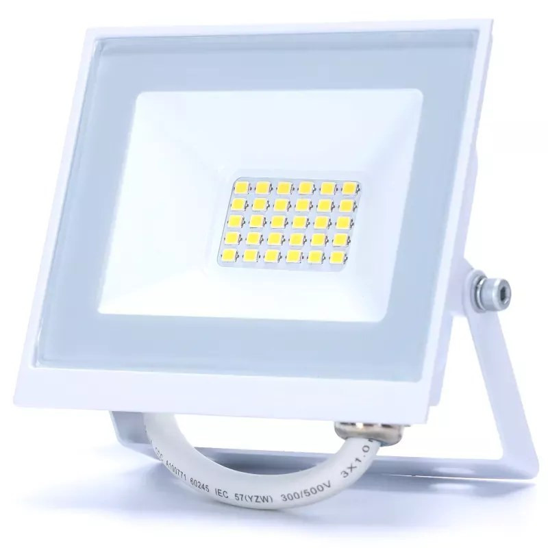 Naświetlacz LED 20W 1800lm barwa neutralna 4000K IP65 biały