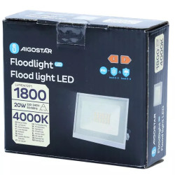 Naświetlacz LED 20W 1800lm barwa neutralna 4000K IP65 biały