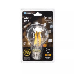 Żarówka LED filamentowa A60 E27 10W 2700K ciepła barwa 1100lm