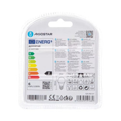 Żarówka LED E27 6W 3000K 510lm 2 sztuki ciepłe światło G45