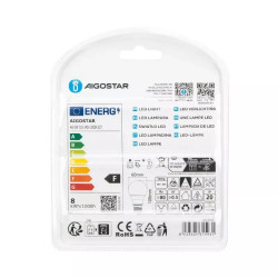 Zestaw 2 żarówek LED E27 8W 3000K 730 lm białe obudowy
