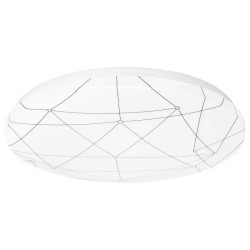 Lampa sufitowa LED 36W 3000K 4000lm biała z geometrycznym wzorem