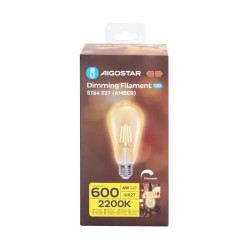 Żarówka LED ST64 E27 6W 2200K ściemnialna bursztynowa