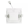 Panel LED podtynkowy 6W 3000K ciepły biały 525lm kwadratowy