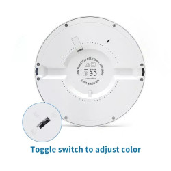 Panel LED okrągły 18W regulowany 3 barwy światła, biały