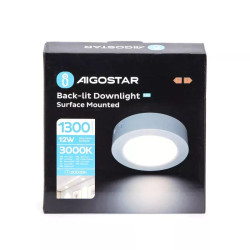 Natynkowy panel LED 12W 3000K biały 1400lm Aigostar 273233675