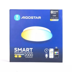 Lampa sufitowa LED 18W 2000lm CCT regulowana Bluetooth Mesh IP44 biała