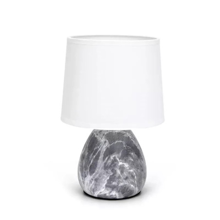Lampa stołowa ceramiczna biało-czarna z oprawką E14 max 40W