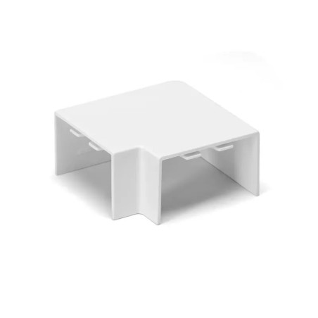 Kolanko płaskie z PVC białe 40x25 mm zestaw 4 sztuk