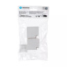 Kolanko płaskie z PVC białe 40x25 mm zestaw 4 sztuk