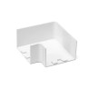 Kolanko płaskie PVC 60x40 mm białe do instalacji wewnętrznych 4 sztuki
