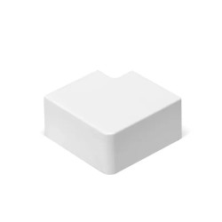 Kolanko płaskie PVC 60x40 mm białe do instalacji wewnętrznych 4 sztuki