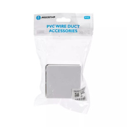 Kolanko płaskie PVC 60x40 mm białe do instalacji wewnętrznych 4 sztuki