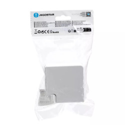 Kolanko płaskie PVC 60x40 mm białe do instalacji wewnętrznych 4 sztuki