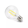 Żarówka LED filamentowa G80 E27 6W zimna 6500K przezroczysta