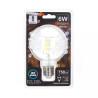 Żarówka LED filamentowa G80 E27 6W zimna 6500K przezroczysta
