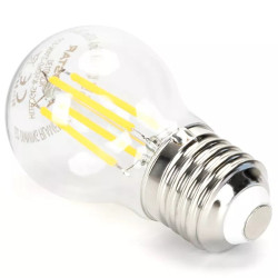 Żarówka LED filamentowa G45 E27 4W zimna biel 6500K przezroczysta