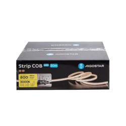 Taśma LED COB 50 m 8 mm ciepła 8W/m 3000K zasilanie 230V IP65