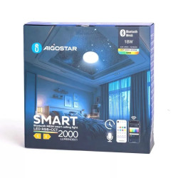 Lampa sufitowa LED 18W 2000lm RGB+CCT Bluetooth Mesh biała IP44