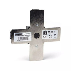 Łącznik dwuprzewodowy Typ X do czarnych szyn o wymiarach 105x34x17 mm