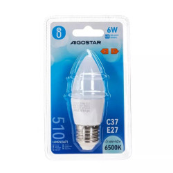 Żarówka LED E27 6W 6500K 510lm zimna barwa światła