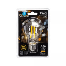 Żarówka LED A60 E27 14W 2700K przezroczysta z filamentem 1540lm