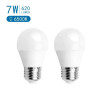 Zestaw 2 żarówek LED G45 E27 7W zimna barwa 6500K 620lm