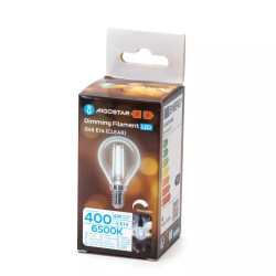Żarówka LED filamentowa G45 4W 6500K E14 przezroczysta