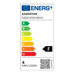 Żarówka LED filamentowa G45 4W 6500K E14 przezroczysta