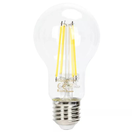 Żarówka LED E27 6W 6500K 600lm ściemnialna szklana przezroczysta