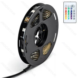 Taśma LED RGB 2m 4,9W z pilotem i zasilaniem USB