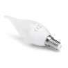 Żarówka świecowa LED 6W 3000K E14 510lm plastikowa biała