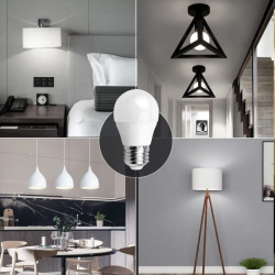 Żarówki LED G45 E27 9W 6500K zimne światło 2 sztuki
