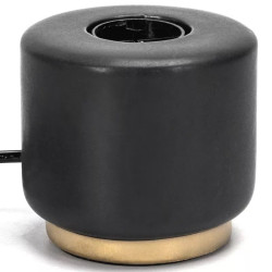 Lampa stołowa ceramiczna czarno-złota z trzonkiem E27 do 60W
