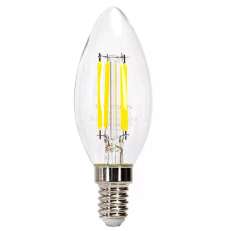 Żarówka LED świecowa C35 E14 8W 6500K przezroczysta 880lm