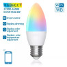 Inteligentna żarówka LED E27 6,5W RGB + CCT 2700-6500K 555lm biała