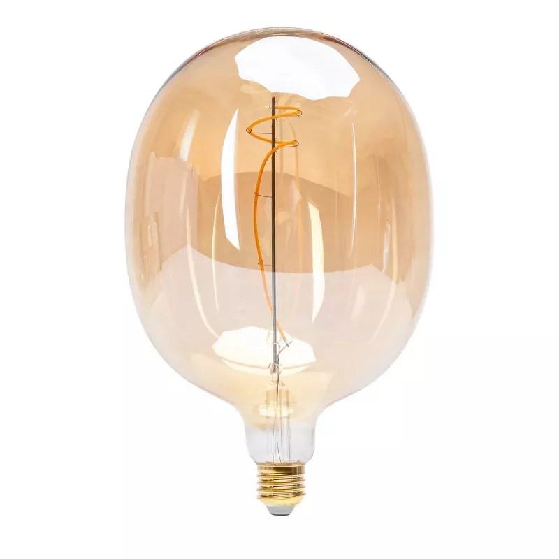 Żarówka dekoracyjna LED 4W E27 1800K 280lm T175 złote szkło