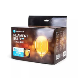Żarówka dekoracyjna LED 4W E27 1800K 280lm T175 złote szkło
